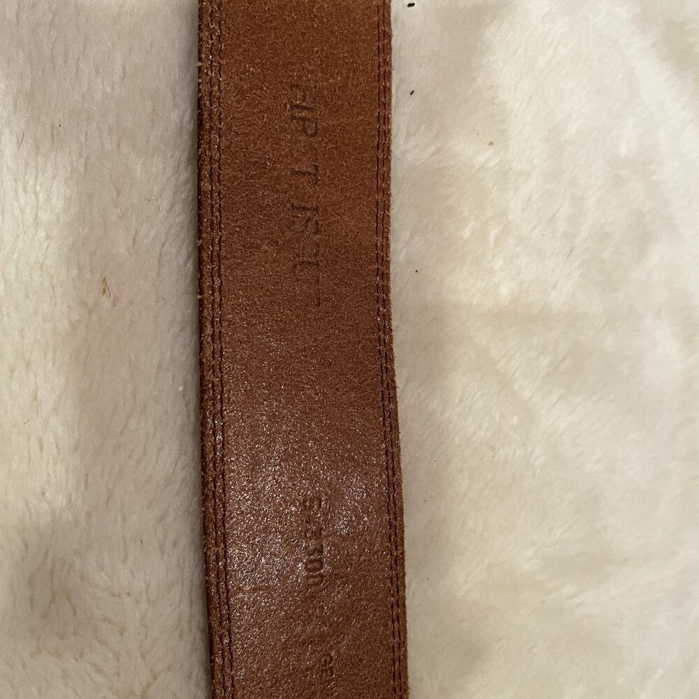 Engraved Leather Belt - Picture 2 of 3